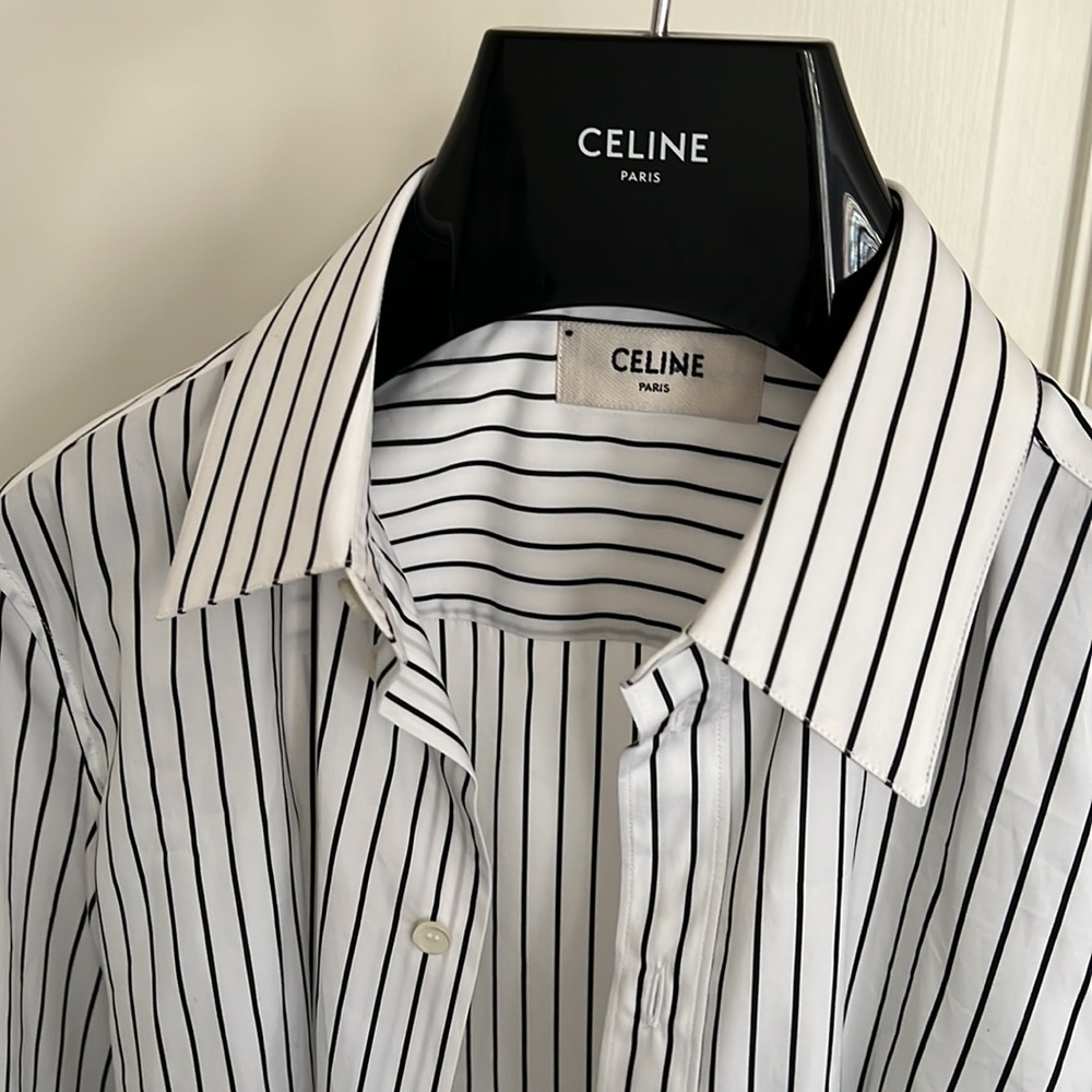 Authentic  Celine stripped shirt.